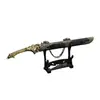 Arma Branca Antiga Ao Long Dao 22cm Modelo de Metal Brinquedo com Bainha, Não Afiado, Item de Artesanato Colecionável