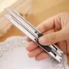 Cuchillo de utilidad de acero inoxidable Cuchillo para papel tapiz Cuchillo para cortar papel Herramienta para abrir cajas exprés Desmontable Hecho a mano Portátil Cuchillo de arte