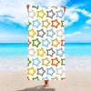 Toalla de playa absorbente de secado rápido con estampado de microfibra, toalla de playa de terciopelo de doble cara, chal protector solar para natación en la playa, venta al por mayor