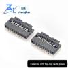 Conector FPC Flip-Top de 15 Pinos Soquete Horizontal para Placa de Circuito Impresso Passo de 0,3 mm H1.0 Micro Conector