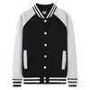 Par Combinando Cores Anti-pilling Siro Fio Espesso Composto Fleece Polar Manga Raglan Zíper Jaqueta Conjunto Baseball Estampa