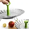 Vaporizador de vegetais de fábrica aço inoxidável dobrável telescópico pão cozido no vapor Vaporizador de lótus vaporizador de cozinha de aço inoxidável atacado