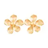 Pendientes Largos de Retazos Redondos de Moda Estilo Europeo Geométricos Exagerados Lineales Forma de Corazón Pendientes de Presión Atmósfera Fotográfica