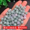 Contas Redondas de Jade 8mm Verde Feijão Branco Gelo Jade Birmanês Grau A Contas Soltas Contas para Pulseira Acessórios Jade de Sihui Joias