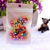 Accesorios de joyería con cuentas acrílicas al por mayor de fábrica, color transparente, material bicolor, 100 piezas, cuentas de estrella de amor