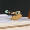 Chaveiro com pingente de entalhe em sândalo e coelho da lua, chaveiro criativo com corrente para celular, bolsa em U Disk, pendurado, coelho do zodíaco, acessórios para carro faça você mesmo