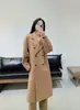 M Family 801 Estilo Clásico 2026 Otoño/Invierno Nuevo Cachemir de Una Cara Temperamento Versátil Holgado Engrosado Abrigo de Lana