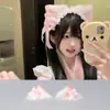 Lolita cosplay tiara de orelha de gato tiara de orelha de fera lolita KC adorno de cabeça grampo de cabelo acessórios de cabelo laço