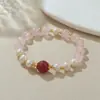 Pulseiras de Cristal Colorido, Pulseiras de Pérolas Naturais de Água Doce, Joias, Barracas de Mercado Noturno Mais Vendidas em Pontos Turísticos, Atacado