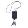 Nuevo llavero con collar y llavero, personalizado, de cuero a juego, accesorio colgante, estuche extraíble para llaves para mujer