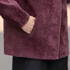 Ropa de moda y elegante para madres, estilo primavera y otoño, chaqueta corta con cuello, top para mujeres de mediana edad y mayores, chaqueta casual holgada