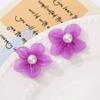 Nuevos accesorios de flor de hilo de perla dulce tocado horquilla accesorios hechos a mano transparente diy accesorios para prendas de vestir al por mayor
