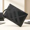 Bolsa de mão masculina transversal, nova, casual, moderna, grande capacidade, para negócios, fashion, bolsa para iPad, personalização