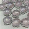 Cristal Rosa Natural Citrino Estrella Gordita Caja Mágica Incrustación Binaural Accesorios para Pulsera DIY Accesorios Agujero Pasante