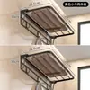 Toallero de baño para inodoro sin perforaciones, toallero de baño, colgador integrado, estante de baño para inodoro, montaje en pared