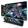Mouse Pad Grande de Jogo Gundam Desenho Animado para Meninos Borda Travada Tapete de Mesa Antiderrapante Borracha Mouse Pad Resistente à Sujeira Borracha Natural