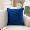 Funda de Almohada Plegada de Alta Gama Tridimensional Shengdu para Cama, Estudio, Dormitorio, Cojín de Cabecera, Almohada Versátil de Color Sólido