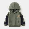 Sudadera de Felpa para Niños 2026 Otoño e Invierno Nueva Estilo Coreano Sudadera con Capucha para Niños Suéter Grueso para Bebé Top Venta al por Mayor