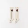 Calcetines Finos de Caña Alta para Niños que No Aprietan las Piernas, Calcetines Florales Hasta la Rodilla para Recién Nacidos y Bebés, Estilo Fino de Verano