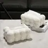 Caja de Almacenamiento de Pañuelos Nube Caja de Pañuelos para Baño de Aspecto Elegante Caja de Pañuelos Linda para Escritorio de Sala de Estar Caja de Almacenamiento de Pañuelos