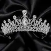 Coroa de Cabeça Nupcial Luxuosa e Elegante, Coroa de Aniversário de Princesa, Acessório de Cabelo Coroa Estilo Coreano, Faixa de Cabeça Brilhante de Strass em Liga