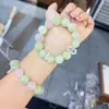 Pulsera Multitalismán de Citrino de Partículas Grandes de Cristal Natural Pulsera Regalo para Mejor Amiga Verano Amatista Nuevo Estilo