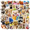50 Divertidos Gatos y Perros Originales Pegatinas de Graffiti Divertidas Recompensas para Niños Pegatinas Decorativas de Dibujos Animados Venta Caliente Transfronteriza