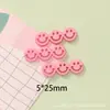 Gota cola tridimensional rosa estrela cachorro joia smiley capa de celular material decorativo bolsa pingente criativo