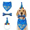 Set Navideño de Cumpleaños para Mascotas Set de Sombrero y Babero Decoraciones para Perros Gatos Accesorios Venta al por Mayor Ambiente