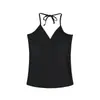 Top corto estilo chica picante de cuello halter profundo cruzado para mujer, verano nuevo, cintura alta, corte ajustado, muestra la delgadez, versátil, top corto para llevar debajo