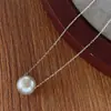 Collar de Perlas de Imitación de Lujo Ligero Coreano y Japonés con Cuentas Cadena Ultra Fina de Aliento de Bebé Cadena Minimalista para Clavícula Versátil para Mujeres