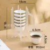 Venta Directa de Fábrica Taza de Café de Cerámica a Juego con Borde Dorado Galvanizado Borde Plateado Taza de Cerámica Taza de Té para la Tarde Taza de Agua