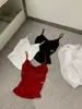 Wgwe2026 Verão Estilo Coreano Estilo Garota Popular Versátil Emagrecedor Decote V Cadarço Plissada Camisola para Mulheres W9658