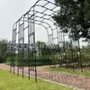 Arcada Trepadora para Balcón Enrejado con Recubrimiento de Plástico Soporte de Jardín para Trepar Planta Rosa Arco Grueso Soporte para Flores en Forma de Arco