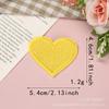 Pegatina de Tela Bordada Siete Colores Amor Adhesivo Termofusible Pegatina Bordada Parche para Agujeros Rotos en la Ropa Accesorios para Prendas Hechos a Mano DIY