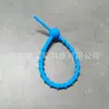 Venta Directa de Fábrica Atadura de Silicona Organizador de Cables de Oficina Atadura de Cable Enchufable Arnés de Cuerda Auto-Bloqueante