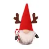 Brinquedo de Natal Boneco de velho sem rosto de Natal Gnomo com chifres de estrela Brinquedo de pelúcia Boneco de decoração de Natal