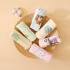Toalla Pequeña Cuadrada de Gasa de Algodón Puro de Fondo Colorido, Toalla para Babas de Bebé, Seersucker Suave Absorbente, Toalla Pequeña para Niños de Guardería