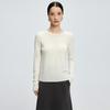 Suéter de caxemira feminino gola redonda outono e inverno nova primeira linha de roupas slim top coringa lã base camisa suéter atacado