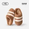 Chinelos de Algodão para Casal Transfronteiriços TPR para Mulheres, Pantufas de Pelúcia Quentes Espessadas de Inverno, Pantufas de Pelúcia Antiderrapantes de Inverno para Homens