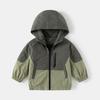 Chaqueta con cremallera para niños 2026 Otoño Nuevo estilo Sudadera cortavientos para niños Versión coreana Top para bebé Venta al por mayor