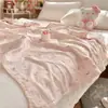 Manta de Gaze Dupla Camada 100% Algodão Puro para Verão, Pequena Manta para Cochilo no Escritório, Cobertor para Sofá, Manta Toalha para Ar Condicionado