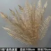 Flores de Casamento de Ouro Flor de Seda Pingente do Ano do Dragão Folha de Ginkgo Fruto de Azevinho Sala de Estar Balde Flor Arte