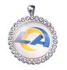 Cross-border Hot Sale EUA Esportes NFL32 Equipe Rugby Los Angeles Rams Equipe Colar Pingente Atacado
