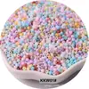 2 3 4 mm súper excelentes cuentas de vidrio esmerilado de color sólido, cuentas de arroz, macarrón, joyería DIY, pulsera, accesorios para el cabello de estilo antiguo, cuentas