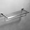 Suporte de Toalha para Banheiro Aço Inoxidável 304 Quadrado Barra de Toalha para Banheiro Suporte de Pendurar Suporte de Pendurar Toalha Rack de Toalha