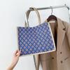 Nova Grande Capacidade Moda Pequena Fresca Estilo Ocidental Casual Bolsa 2022 Rhombus Grande Bolsa Ombro Axila Portátil Tote Bag