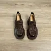Novos Sapatos Casuais Espessos com Plataforma para Aumento de Altura, Estilo Nicho Outono e Inverno 2026, Confortáveis e Respiráveis, com Laço, Sapatos Pai Retro para Aumento de Altura