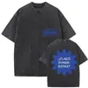 Camiseta Vintage Lavada Nsqk Aoou Piensa en Mí Nuevo Álbum 2025 para Hombre Hip-Hop Gótico