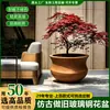 Macetas de Fibra de Vidrio con Cobre, Jardineras Municipales para Paisajismo Exterior, Macetas para Centros Comerciales y Hoteles, Jardineras de Acero Inoxidable Personalizadas de Fabricantes